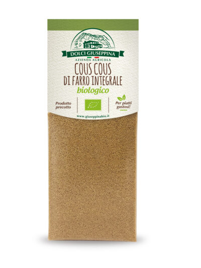 cous cous di farro integrale da agricoltura biologica