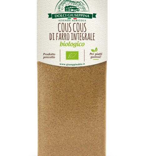 cous cous di farro integrale da agricoltura biologica