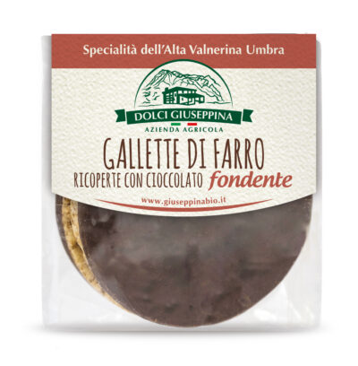 gallette di farro al cioccolato fondente biologico
