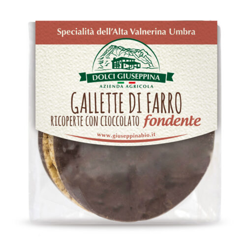 gallette di farro al cioccolato fondente biologico
